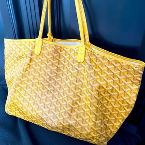 Goyard Saint Louis Tote Goyardine Yellow- Rare